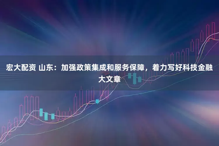 宏大配资 山东：加强政策集成和服务保障，着力写好科技金融大文章